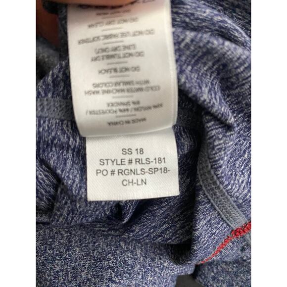 Rhone Men's Reign Long Sleeve Workout Athletic Shirt Ultra Soft Midnight Heather - Picture 10 of 10